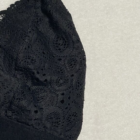 Colsie Women’s Black Lace Bralette – Size XS with Adjustable Straps - Picture 3 of 7